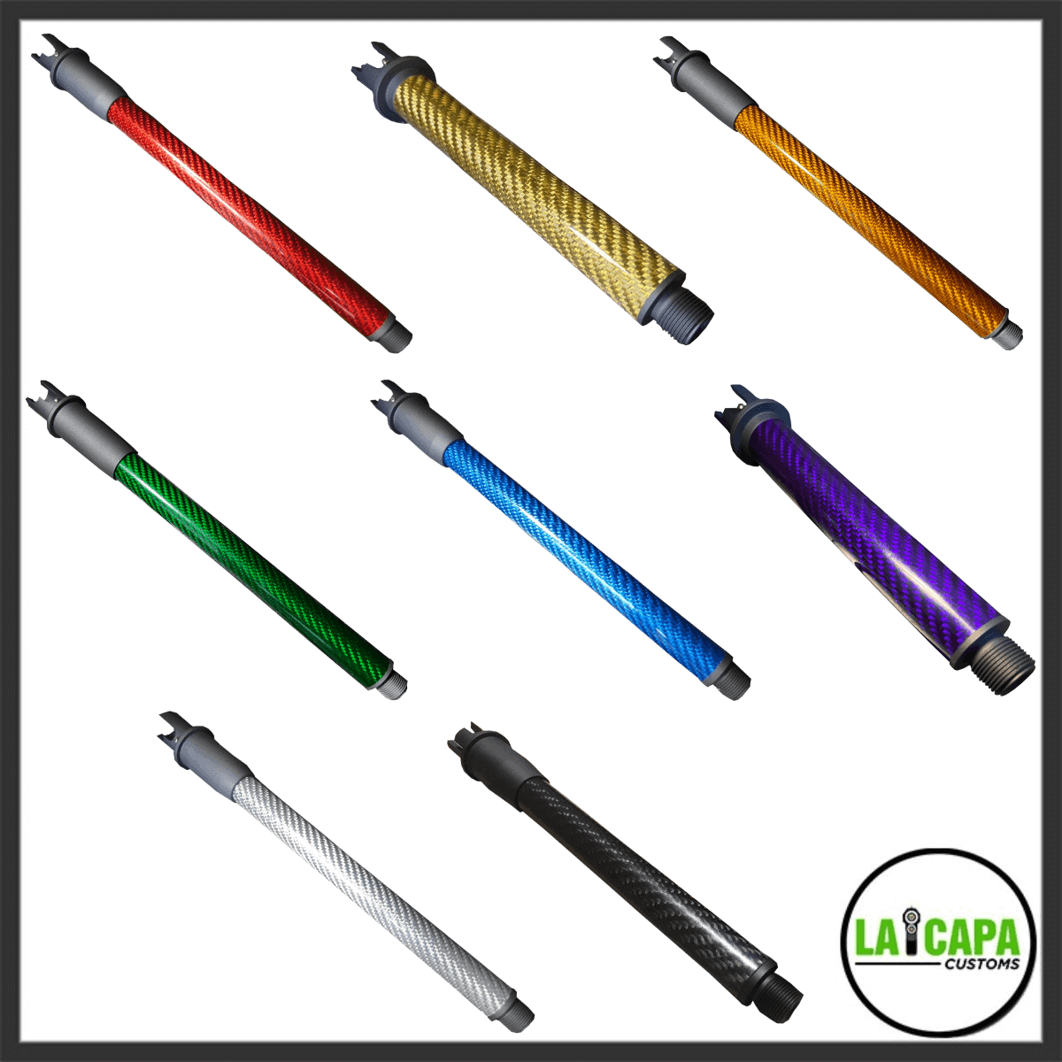 MAC Airsoft Outer Barrel Carbon Fiber for AEG/M4