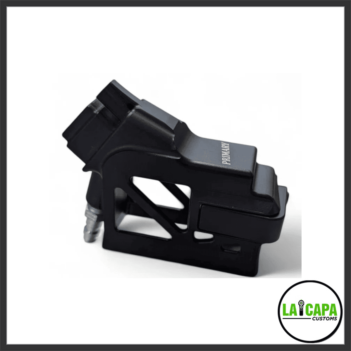 Primary Airsoft Hi-Capa HPA/M4 Angled Aluminum Adapter Skeletonized