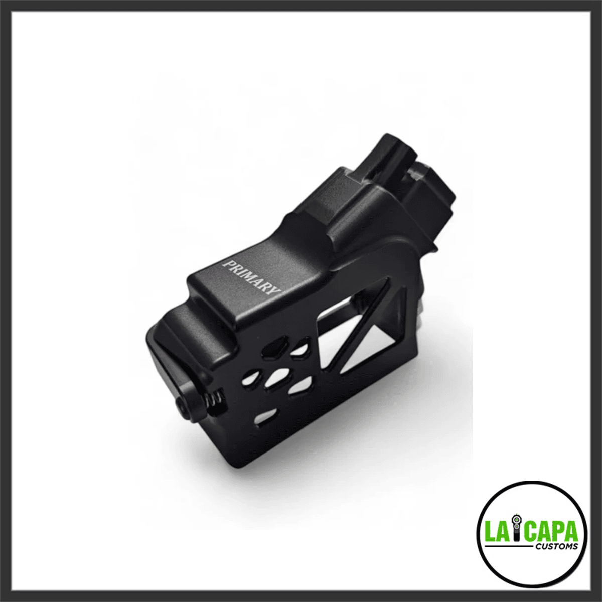 Primary Airsoft Hi-Capa HPA/M4 Angled Aluminum Adapter Skeletonized