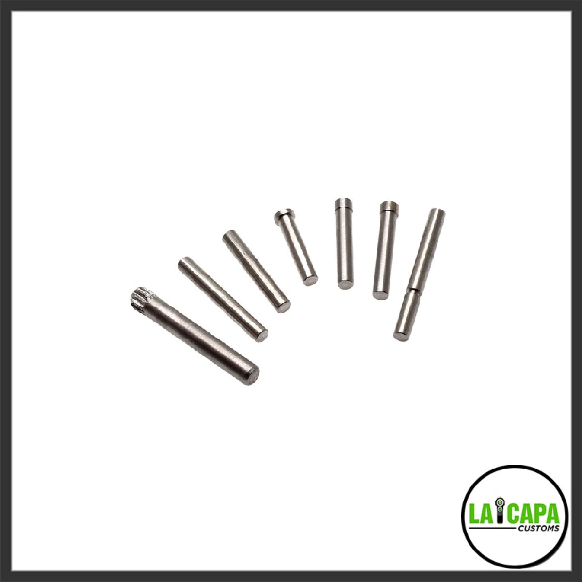 Stainless steel pin set for tm glock