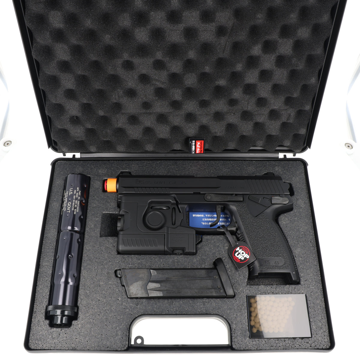 Tokyo Marui SOCOM MK23 Gas Pistol Full Set with Carrying Case