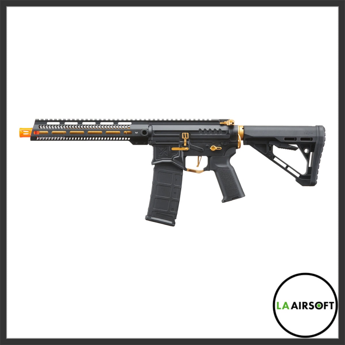 Zion Arms R15 Mod 1 Long Rail Airsoft Rifle with Delta Stock