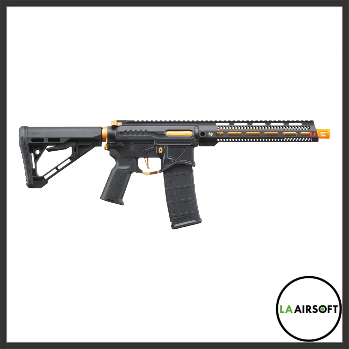 Zion Arms R15 Mod 1 Long Rail Airsoft Rifle with Delta Stock