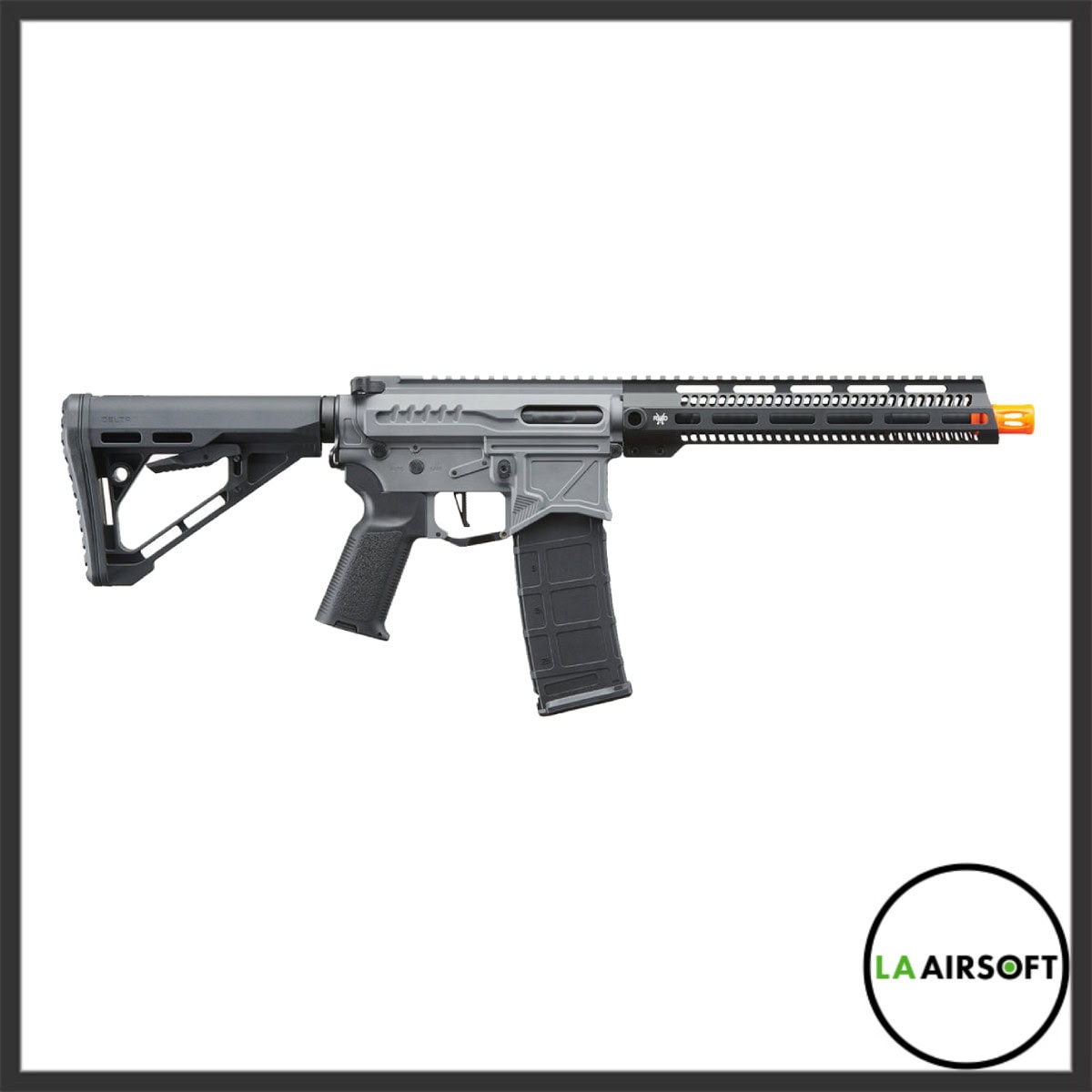 Zion Arms R15 Mod 1 Long Rail Airsoft Rifle with Delta Stock