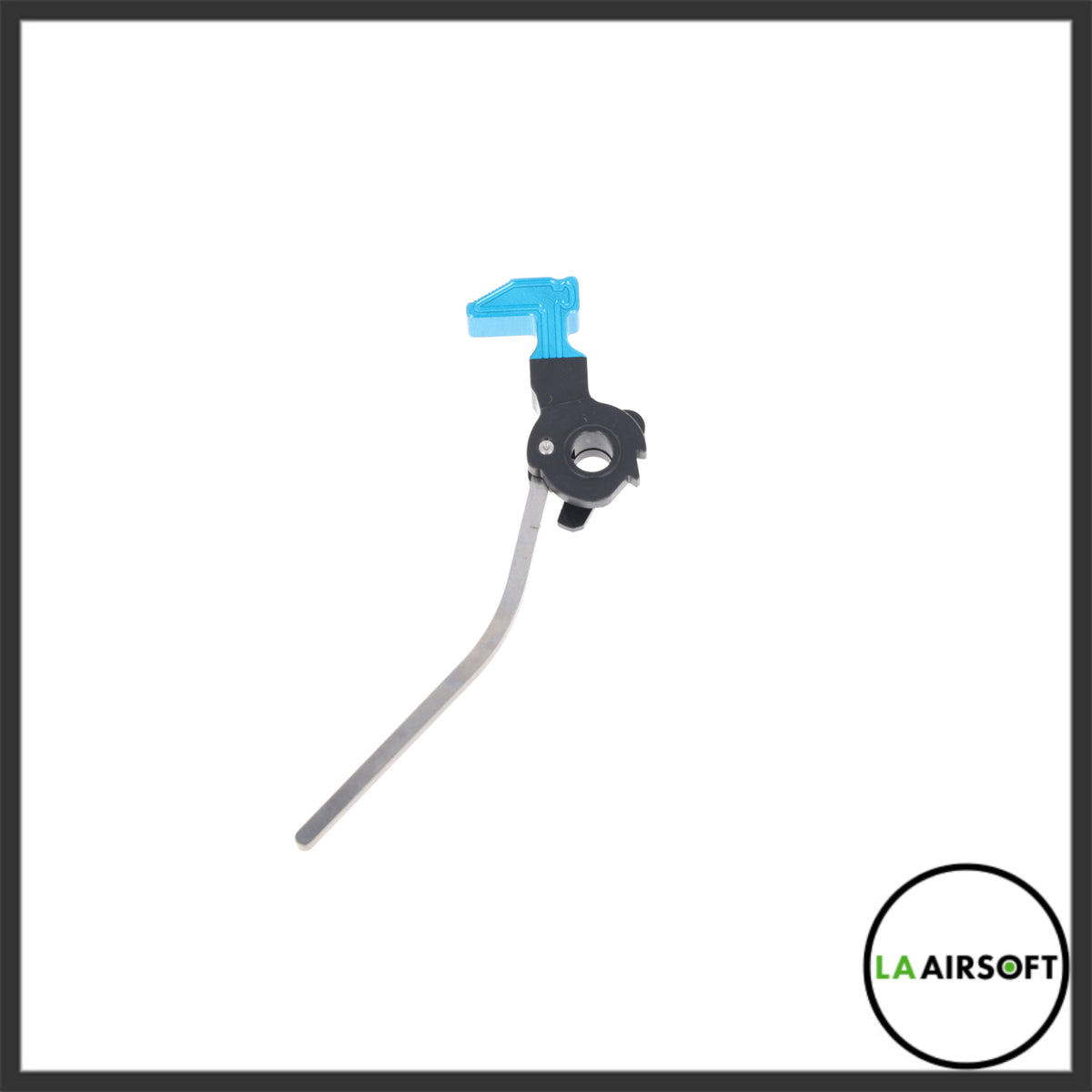 Dr. Black Hammer and Strut Set for Hi Capa in light blue, showing the hammer and curved strut assembly against a white background.