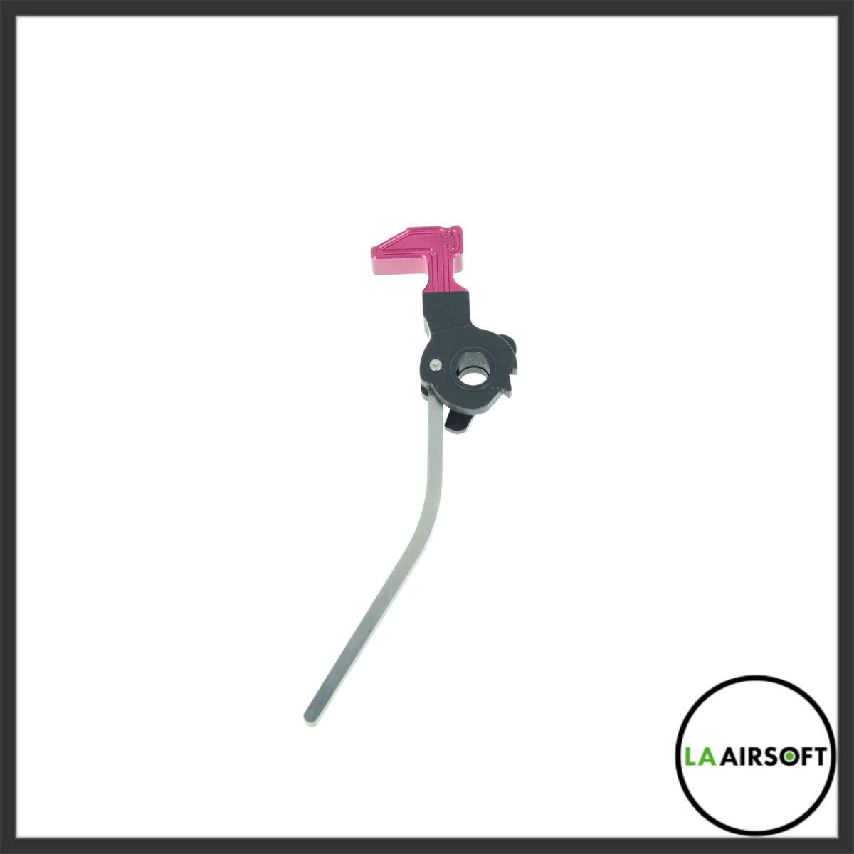 Dr. Black Hammer and Strut Set for Hi Capa in pink, showing the hammer and curved strut assembly against a white background.