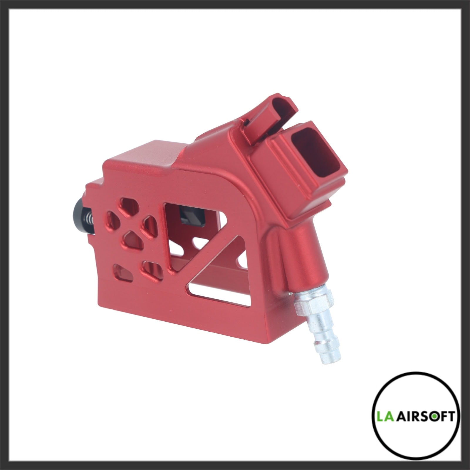 Primary Airsoft Hi-Capa HPA/M4 Angled Aluminum Adapter Skeletonized