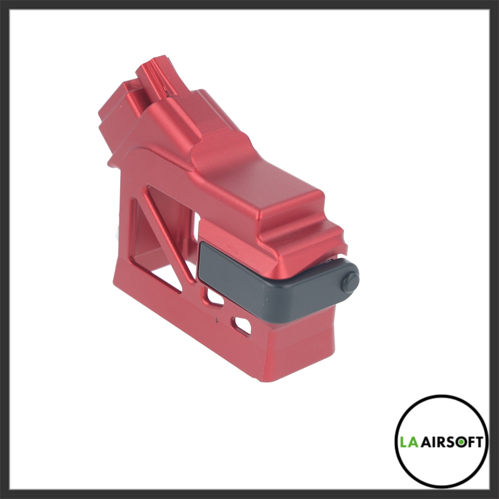 Primary Airsoft Hi-Capa HPA/M4 Angled Aluminum Adapter Skeletonized
