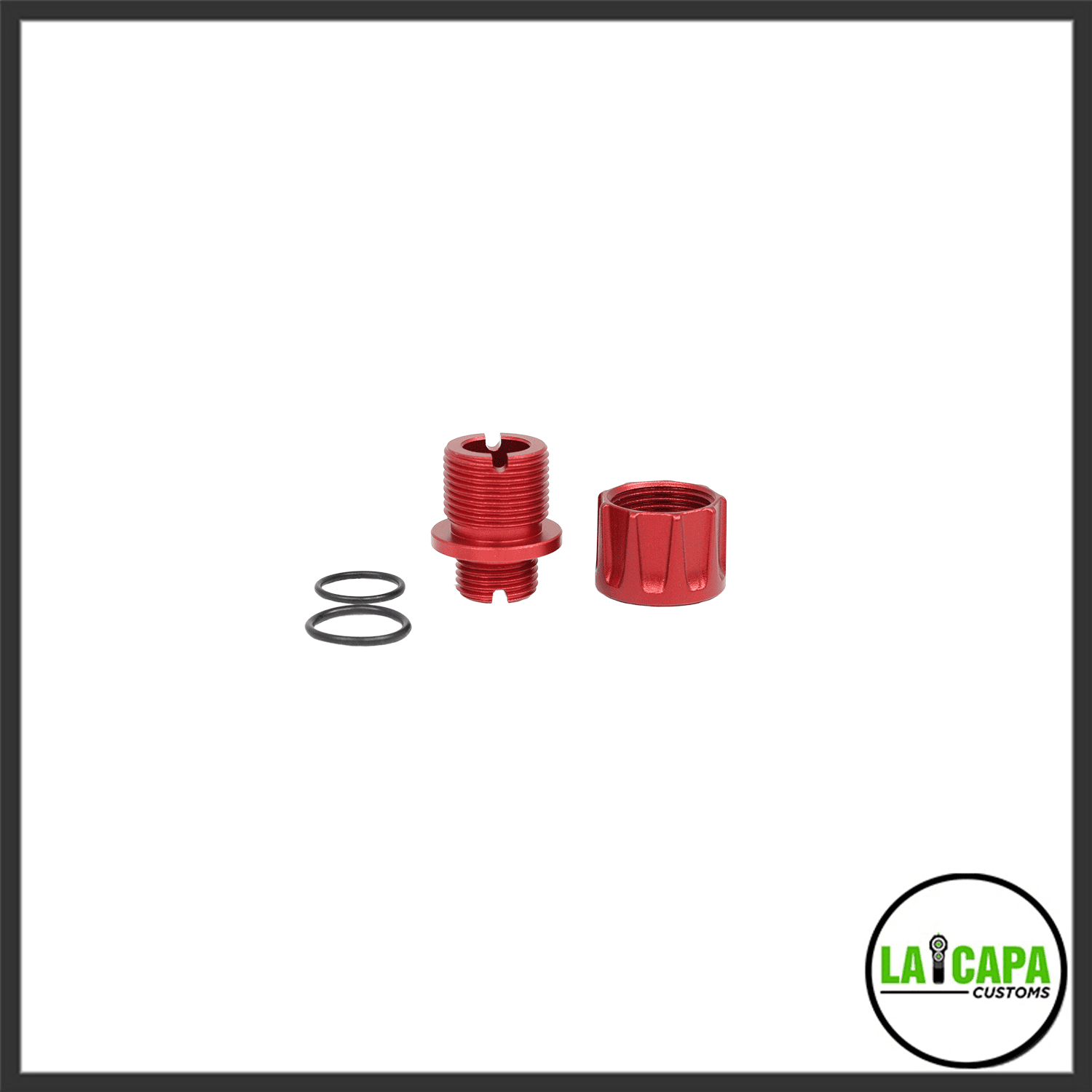 LA Capa Customs Thread Adapter - Red