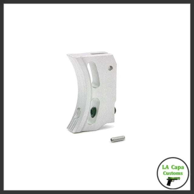 AIP Aluminum Short Curved Trigger (Type R) - Silver