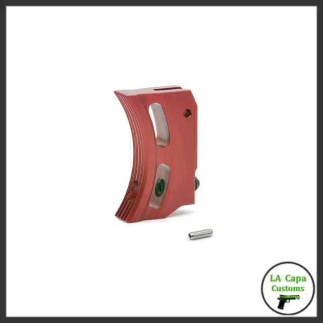 AIP Aluminum Short Curved Trigger (Type R) - Red